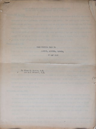 Item #7433 Bear Hunting Trip to Jasper, Alberta, Canada in May 1940. Elmer M. Rusten, M. C. Pfunder