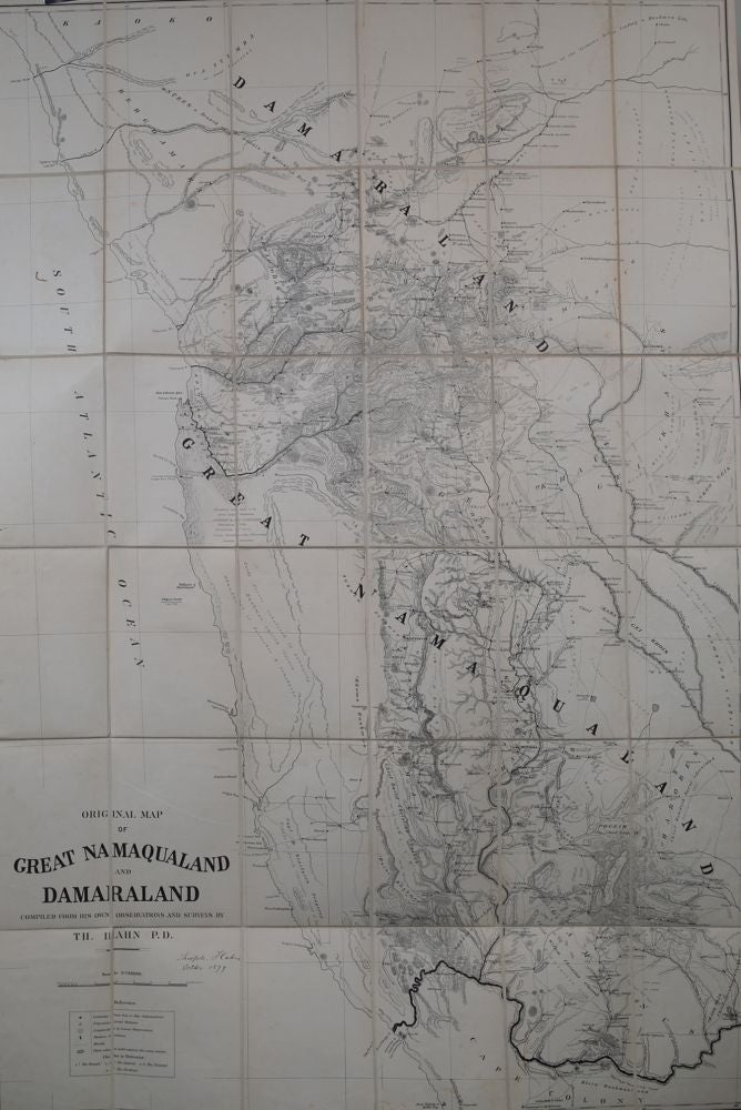 Item #2484 Original Map of Great Manaqualand and Damaraland. Surveyor General.